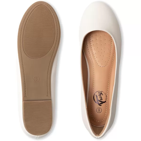 Trary Women's Round Toe Flats Shoes Comfortable Slip on Shoes Casual Dress Shoes