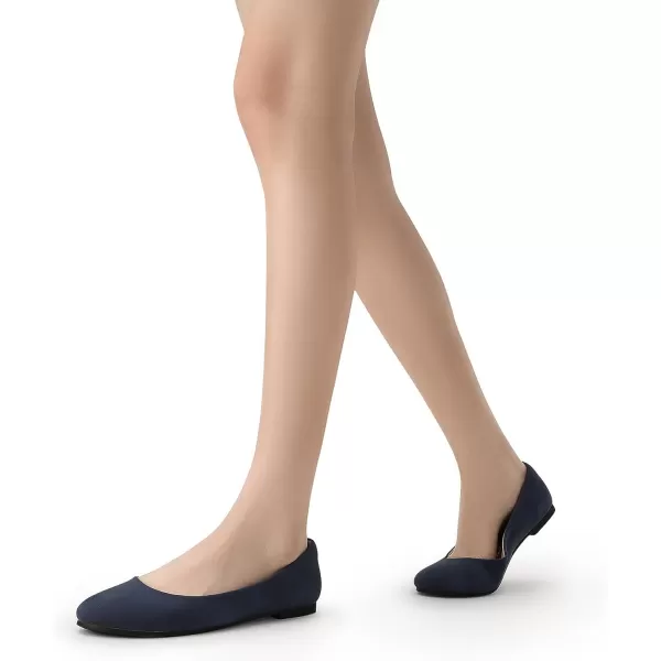Trary Women's Round Toe Flats Shoes Comfortable Slip on Shoes Casual Dress Shoes