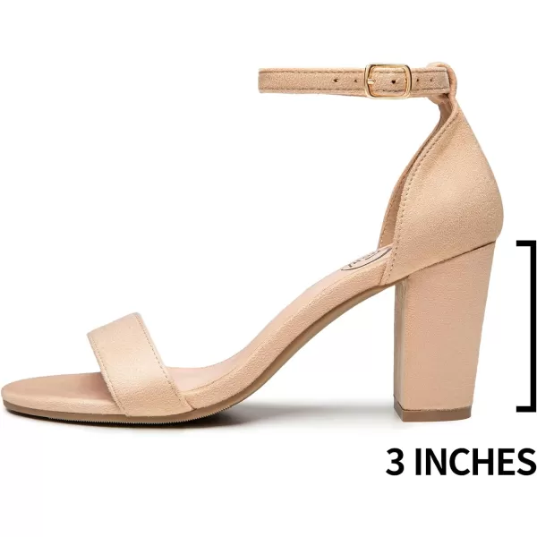 Trary Women's Sandal, White, Block Heel, Ankle Strap, Size 5-11.5, Formal Occasion Attendees