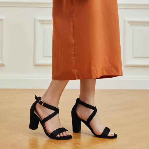 Trary Women's Sandal, White, Block Heel, Ankle Strap, Size 5-11.5, Formal Occasion Attendees