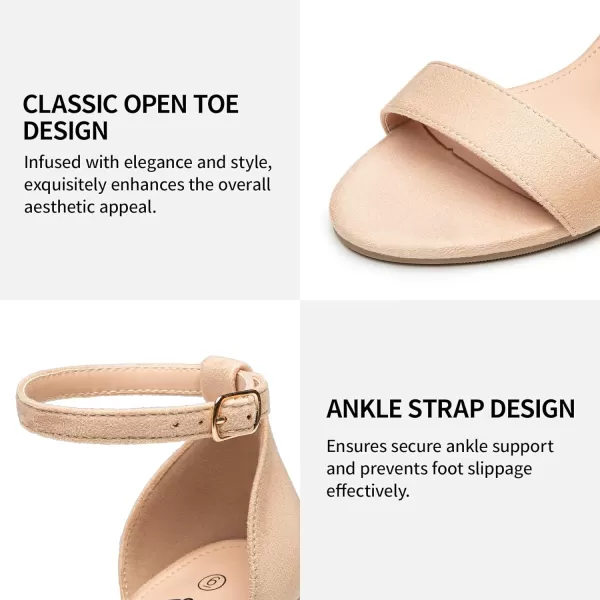 Trary Women's Sandal, White, Block Heel, Ankle Strap, Size 5-11.5, Formal Occasion Attendees