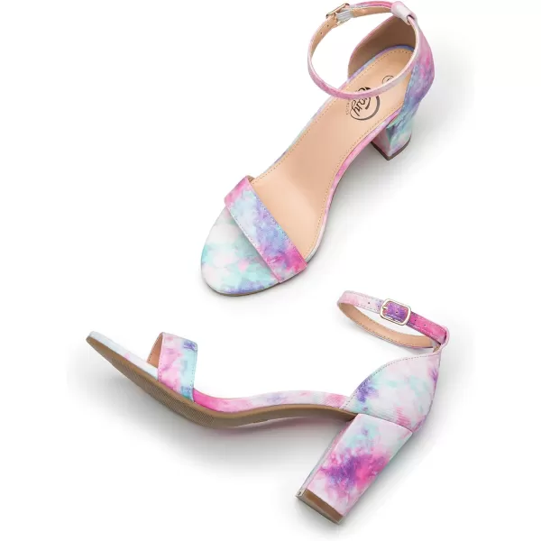 Trary Women's Sandal, White, Block Heel, Ankle Strap, Size 5-11.5, Formal Occasion Attendees
