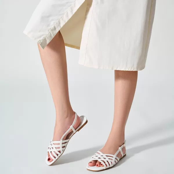 Trary Womens Sandals, Ankle Strap Beach Sandals for Woman, Adjustable Casual Open Peep Toe Flat Sandals for Women, Strappy Sandals for Women Dressy Summer,Gladiator Sandals for Walking Dress Summer