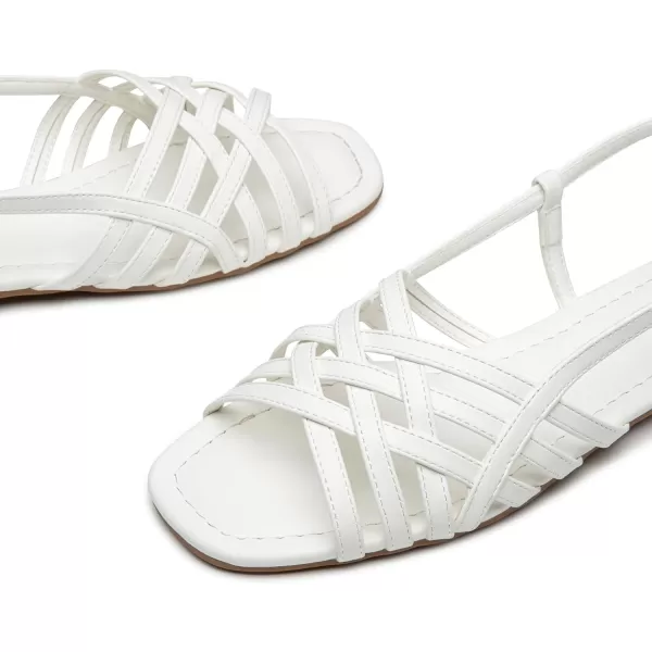 Trary Womens Sandals, Ankle Strap Beach Sandals for Woman, Adjustable Casual Open Peep Toe Flat Sandals for Women, Strappy Sandals for Women Dressy Summer,Gladiator Sandals for Walking Dress Summer