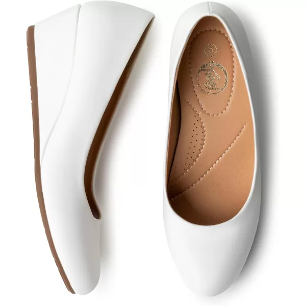 Trary Women's Wedges Pumps Round Toe Mid Heels Comfortable Closed Toe Dressy Shoes Women Pumps Wedge Shoes for Wedding Work Office Party