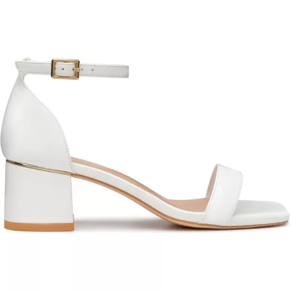 Trary Heels for Women, Square Toe Black Heels, Ankle Strap White Heels, Wide Width Chunky Heels for Women, Low Heel Dress Shoes for Women, Block Heels, Graduation Heels, Prom Heels, Strappy Heels
