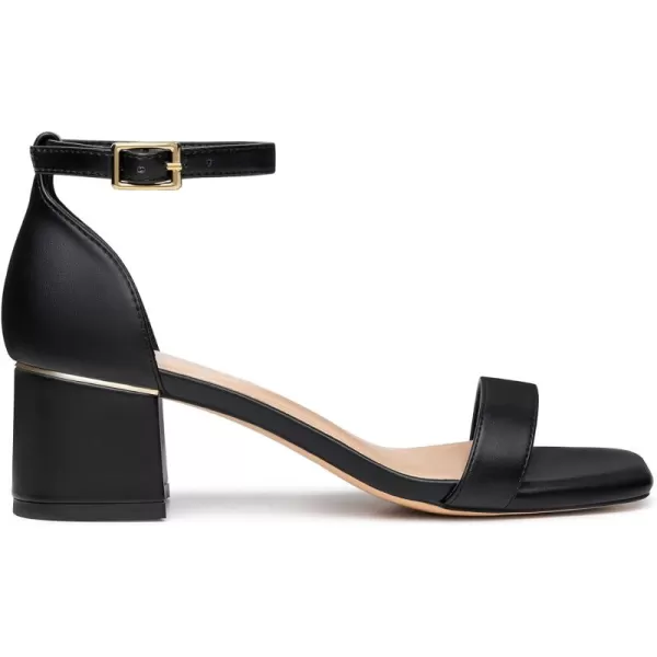 Trary Heels for Women, Square Toe Black Heels, Ankle Strap White Heels, Wide Width Chunky Heels for Women, Low Heel Dress Shoes for Women, Block Heels, Graduation Heels, Prom Heels, Strappy Heels