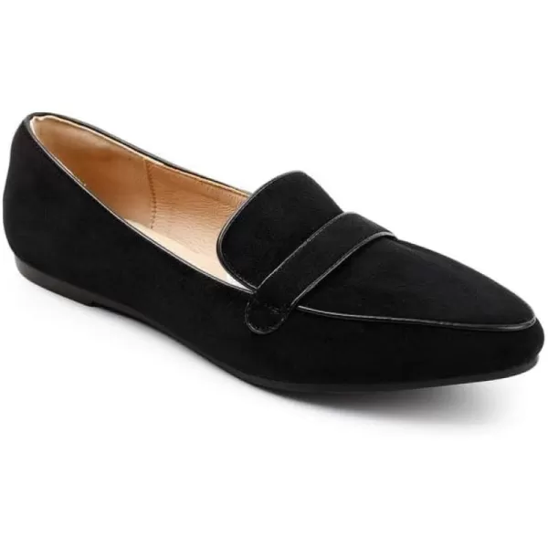 Trary Loafers for Women Penny Pointed Toe Flats Office Walking Driving Wedding Dress Classic Comfortable Soft for Ladies
