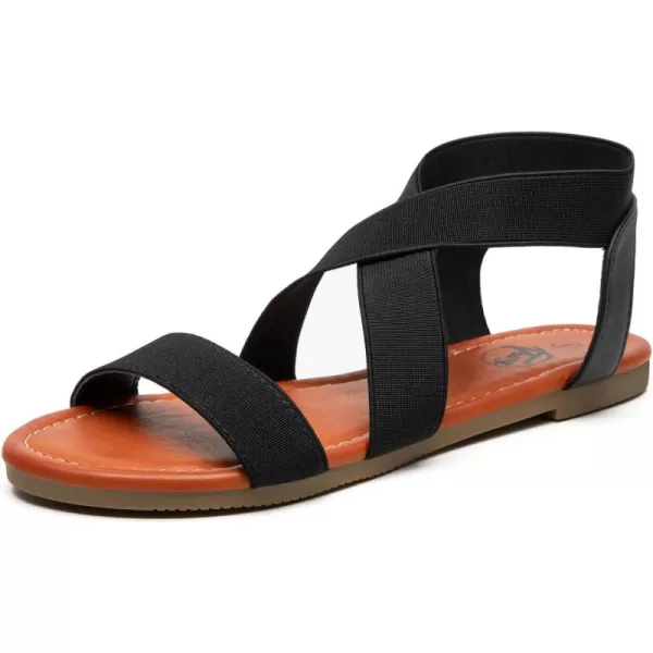 Trary Sandals Women, Womens Sandals, Flat Sandals for Women Dressy Summer, Women's Sandals, Elastic Sandals for Women, Cute Sandals, Open Toe Dress Sandals,Wide Sandles Womans, Sandalias Para Mujer