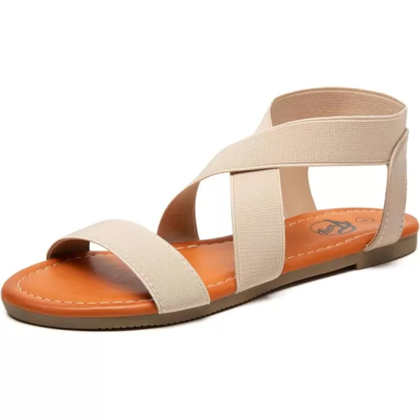 Trary Sandals Women, Womens Sandals, Flat Sandals for Women Dressy Summer, Women's Sandals, Elastic Sandals for Women, Cute Sandals, Open Toe Dress Sandals,Wide Sandles Womans, Sandalias Para Mujer