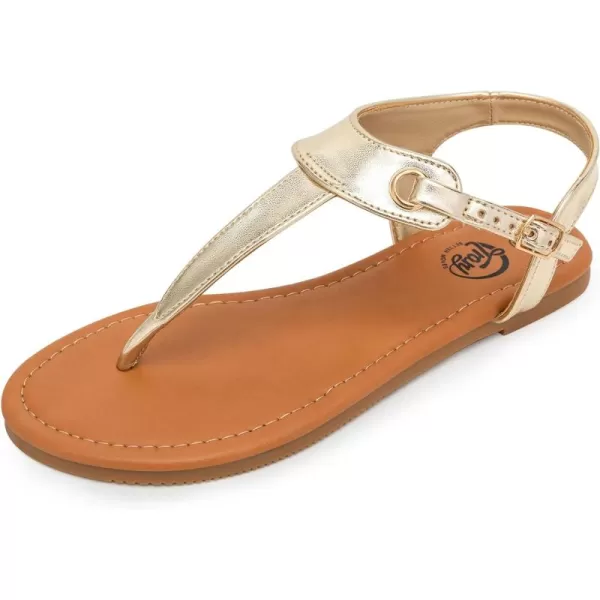 Trary Sandals Womens, Thong Sandals for Women with T-Strap, Adjustable Ankle Buckle for Women Sandals, Flat Sandals for Women Dressy, Cute Sandals for Women, Summer Sandals for Women 2023