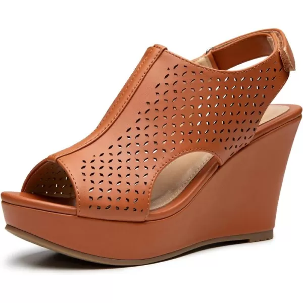 Trary Wedge Sandals for Women,Comfortable Wedges for Women,Open Toe Wedge Heels for Women,Sandals for Women Dressy Summer,Hollowed-out Womens Wedges,3.5 inch Women's Platform &amp; Wedge Sandals