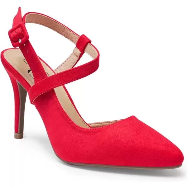 Trary Womens High Heels Pointed Toe Slingback Heels for Women Sexy Stiletto Heels Buckle Ankle Strap Closed Toe Office Party Prom Wedding Dress Pumps Shoes