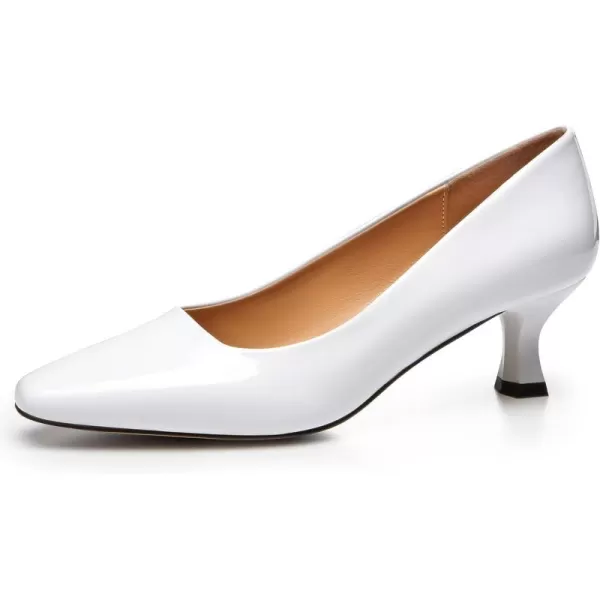 Trary Women's Kitten Heels Dress Pumps Classic Square Toe Shoes Casual Low Heels Closed Toe Pumps for Women Office
