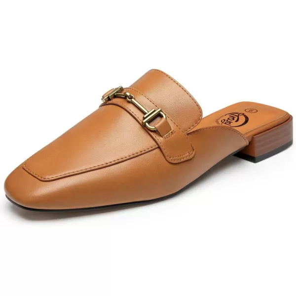 Trary Women's Mules,Loafers for Women,Womens Buckle Loafers,Square Toe Mules for Women,Women's Black Flat for Women,Classic Dressy Shoes for Women，Casual Comfortable Shoes for Women