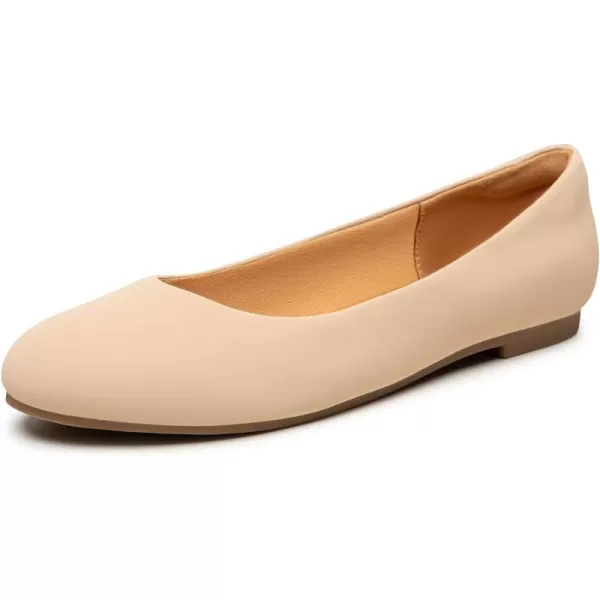 Trary Women's Round Toe Flats Shoes Comfortable Slip on Shoes Casual Dress Shoes