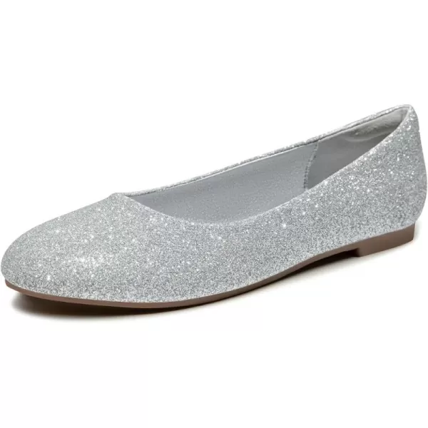 Trary Women's Round Toe Flats Shoes Comfortable Slip on Shoes Casual Dress Shoes