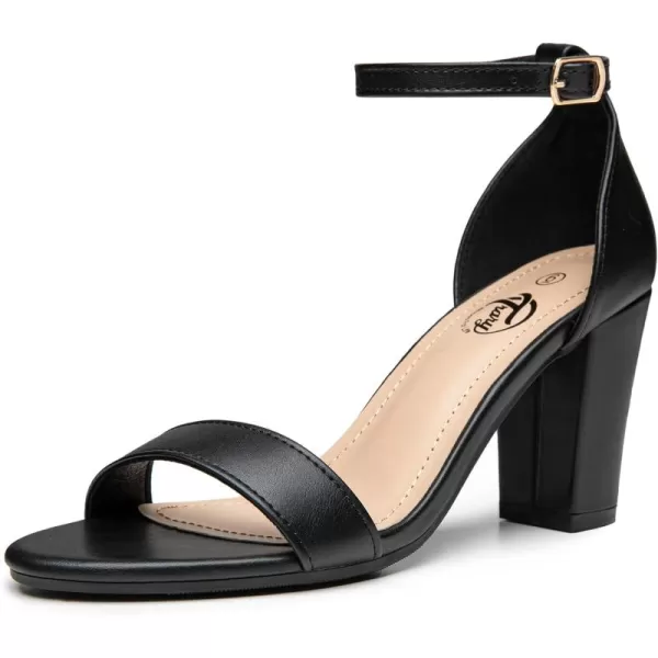 Trary Women's Sandal, White, Block Heel, Ankle Strap, Size 5-11.5, Formal Occasion Attendees