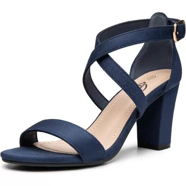 Trary Women's Sandal, White, Block Heel, Ankle Strap, Size 5-11.5, Formal Occasion Attendees