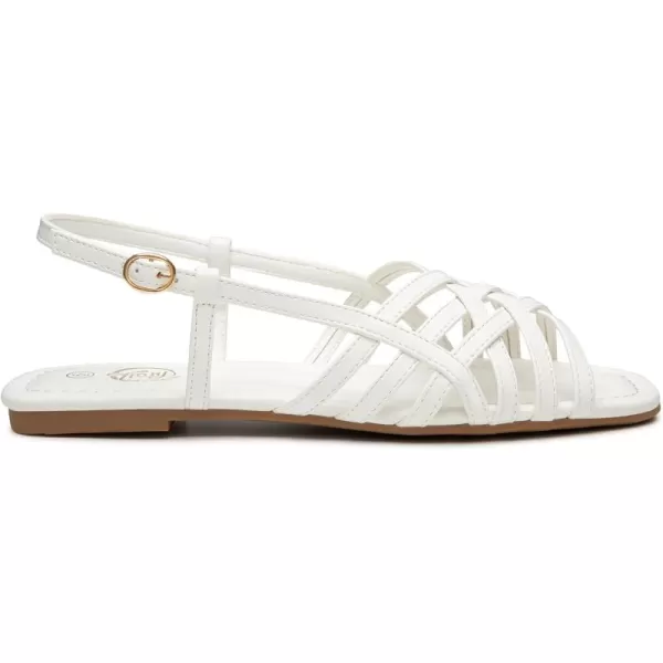 Trary Womens Sandals, Ankle Strap Beach Sandals for Woman, Adjustable Casual Open Peep Toe Flat Sandals for Women, Strappy Sandals for Women Dressy Summer,Gladiator Sandals for Walking Dress Summer