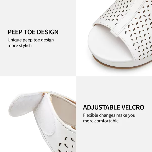 Trary Wedge Sandals for Women,Comfortable Wedges for Women,Open Toe Wedge Heels for Women,Sandals for Women Dressy Summer,Hollowed-out Womens Wedges,3.5 inch Women's Platform &amp; Wedge Sandals