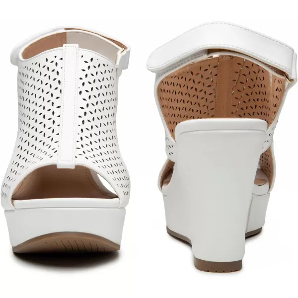 Trary Wedge Sandals for Women,Comfortable Wedges for Women,Open Toe Wedge Heels for Women,Sandals for Women Dressy Summer,Hollowed-out Womens Wedges,3.5 inch Women's Platform &amp; Wedge Sandals