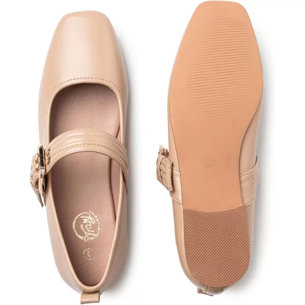 Trary Women's Flats,Mary Jane Shoes for Women,Ballet Flats Shoes for Women， Black Flats for Women, Womens Work Flats Comfortable Dress Shoes for Women, Square Toe Flats Comfortable Dressy