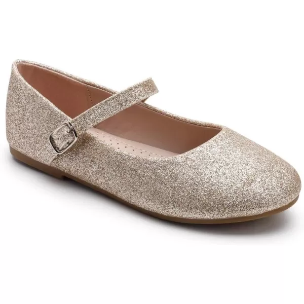 Trary Girls Mary Janes Ballet Flats School Uniform Dress Shoes Casual Party Wedding Flower Shoes for Little Kid/Big Kid