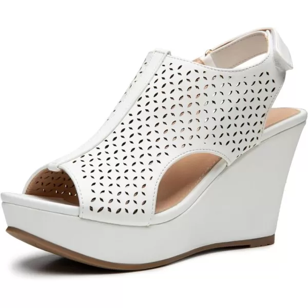 Trary Wedge Sandals for Women,Comfortable Wedges for Women,Open Toe Wedge Heels for Women,Sandals for Women Dressy Summer,Hollowed-out Womens Wedges,3.5 inch Women's Platform &amp; Wedge Sandals