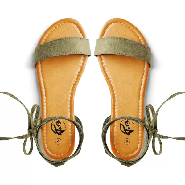 Trary Womens Sandals, Lace Up Sandals for Women, Open Toe Strappy Sandals for Women, Tie up Sandals for Women, Ankle Wrap Flat Sandals for Women Dressy, Cute Sandals, Summer Sandals for Women