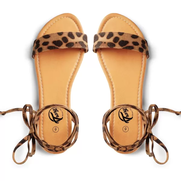 Trary Womens Sandals, Lace Up Sandals for Women, Open Toe Strappy Sandals for Women, Tie up Sandals for Women, Ankle Wrap Flat Sandals for Women Dressy, Cute Sandals, Summer Sandals for Women