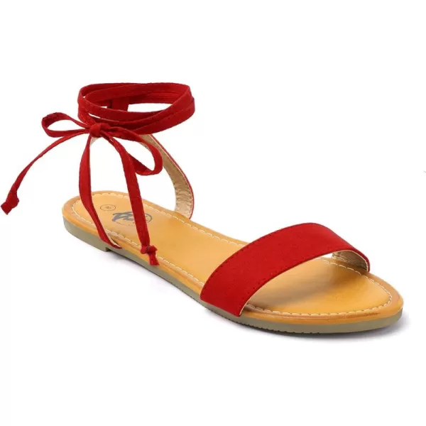 Trary Womens Sandals, Lace Up Sandals for Women, Open Toe Strappy Sandals for Women, Tie up Sandals for Women, Ankle Wrap Flat Sandals for Women Dressy, Cute Sandals, Summer Sandals for Women