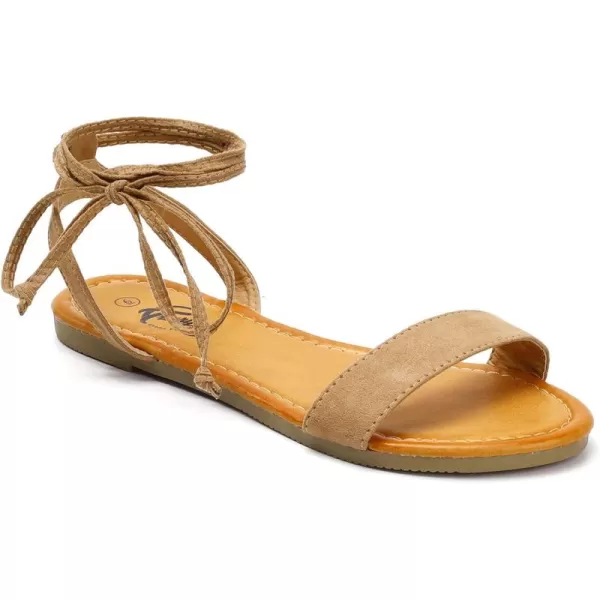 Trary Womens Sandals, Lace Up Sandals for Women, Open Toe Strappy Sandals for Women, Tie up Sandals for Women, Ankle Wrap Flat Sandals for Women Dressy, Cute Sandals, Summer Sandals for Women