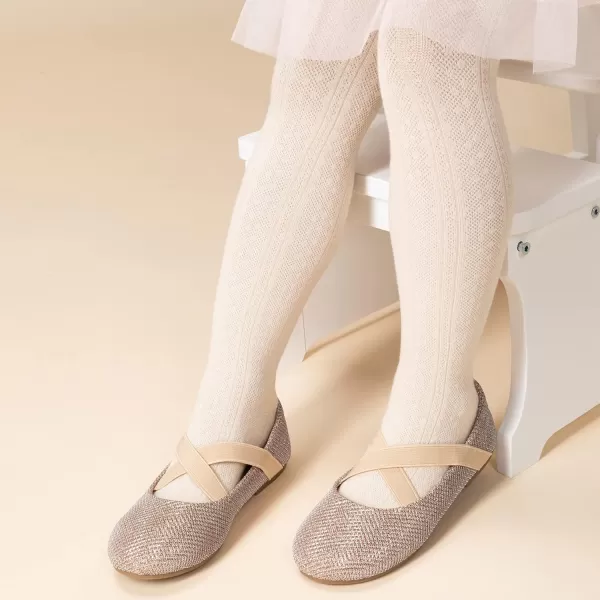 Trary Girls Dress Shoes with Crossover Straps Ballet Flats Mary Jane Shoes for Girls