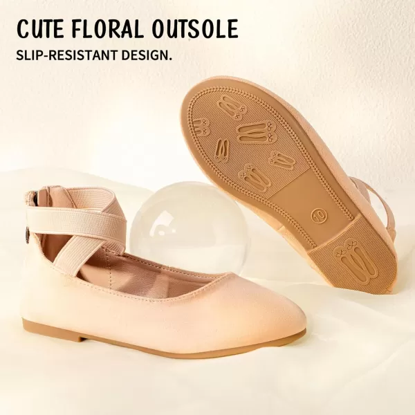 Trary Girls Dress Shoes with Crossover Straps Ballet Flats Mary Jane Shoes for Girls