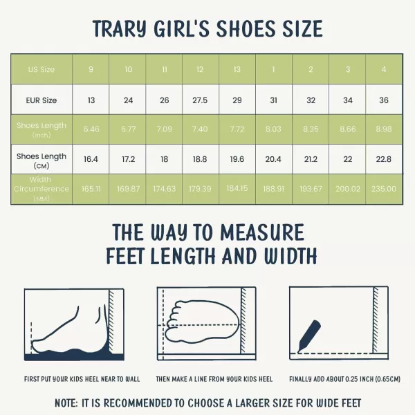 Trary Girls Dress Shoes with Crossover Straps Ballet Flats Mary Jane Shoes for Girls