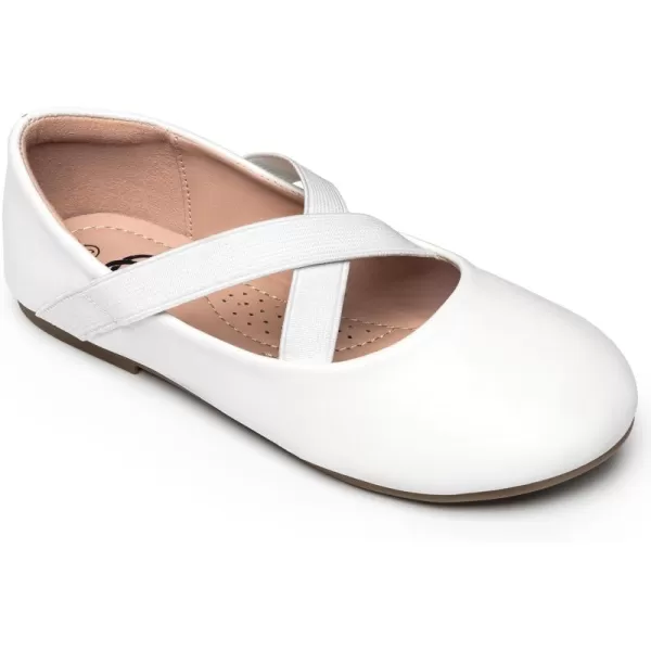 Trary Girls Dress Shoes with Crossover Straps Ballet Flats Mary Jane Shoes for Girls