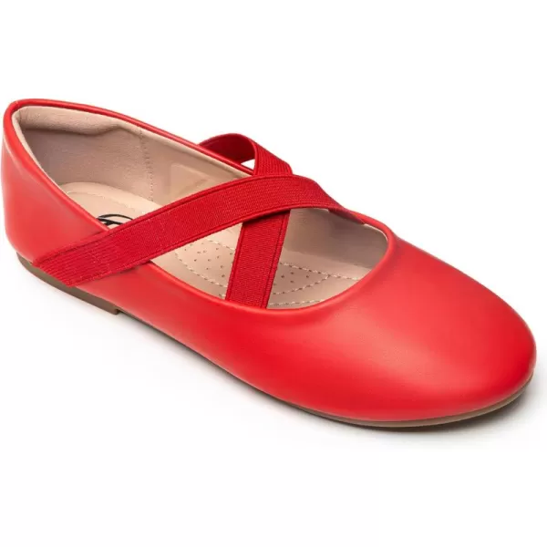 Trary Girls Dress Shoes with Crossover Straps Ballet Flats Mary Jane Shoes for Girls