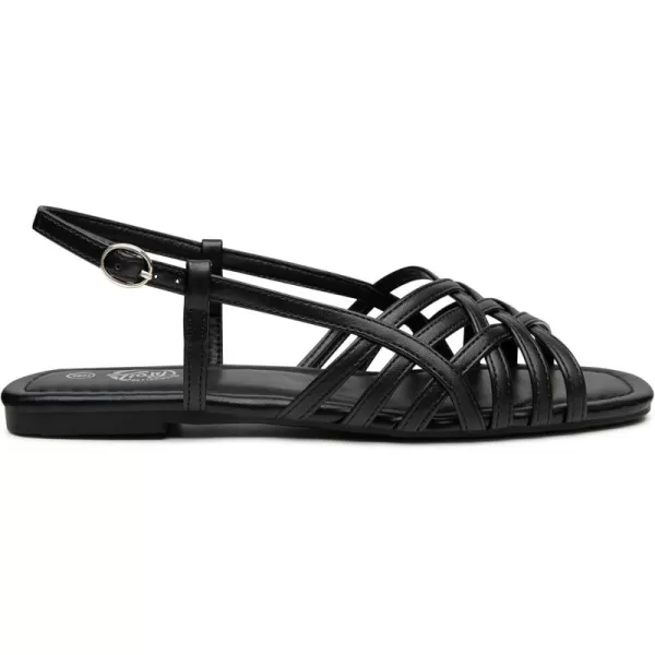 Trary Womens Sandals, Ankle Strap Beach Sandals for Woman, Adjustable Casual Open Peep Toe Flat Sandals for Women, Strappy Sandals for Women Dressy Summer,Gladiator Sandals for Walking Dress Summer