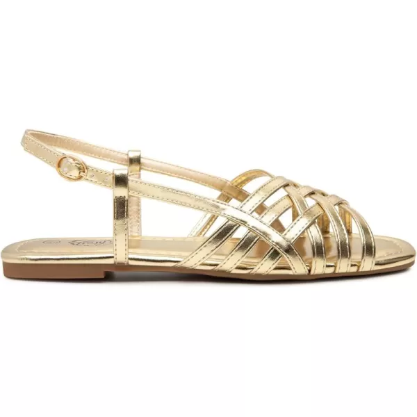 Trary Womens Sandals, Ankle Strap Beach Sandals for Woman, Adjustable Casual Open Peep Toe Flat Sandals for Women, Strappy Sandals for Women Dressy Summer,Gladiator Sandals for Walking Dress Summer