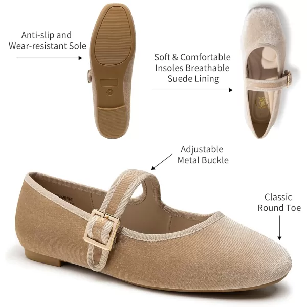Trary Women's Flats,Mary Jane Shoes Women,Ballet Flats Shoes for Women， Black Flats for Women, Shoes for Women Dressy,Comfortable Dress Shoes for Women, Square Toe Ballet Shoes for Girls