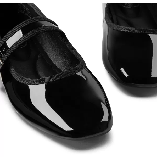 Trary Women's Flats,Mary Jane Shoes Women,Ballet Flats Shoes for Women， Black Flats for Women, Shoes for Women Dressy,Comfortable Dress Shoes for Women, Square Toe Ballet Shoes for Girls