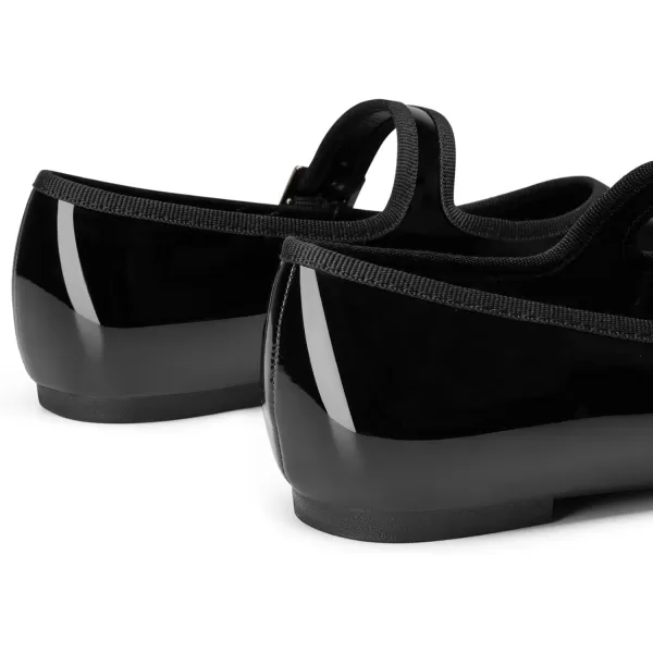 Trary Women's Flats,Mary Jane Shoes Women,Ballet Flats Shoes for Women， Black Flats for Women, Shoes for Women Dressy,Comfortable Dress Shoes for Women, Square Toe Ballet Shoes for Girls