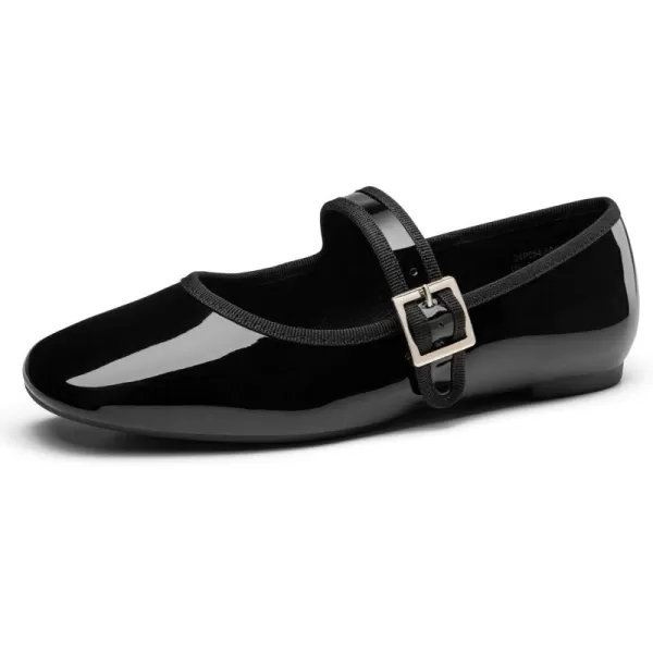 Trary Women's Flats,Mary Jane Shoes Women,Ballet Flats Shoes for Women， Black Flats for Women, Shoes for Women Dressy,Comfortable Dress Shoes for Women, Square Toe Ballet Shoes for Girls