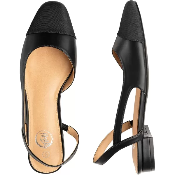 Trary Flats for Women,Black Shoes Women, Womens Flats Comfortable Dressy, Slingback Flats for Women, Ankle Strap Flat Dress Shoes for Women, Womens Flats, Round Toe Black Flats for Women Dressy