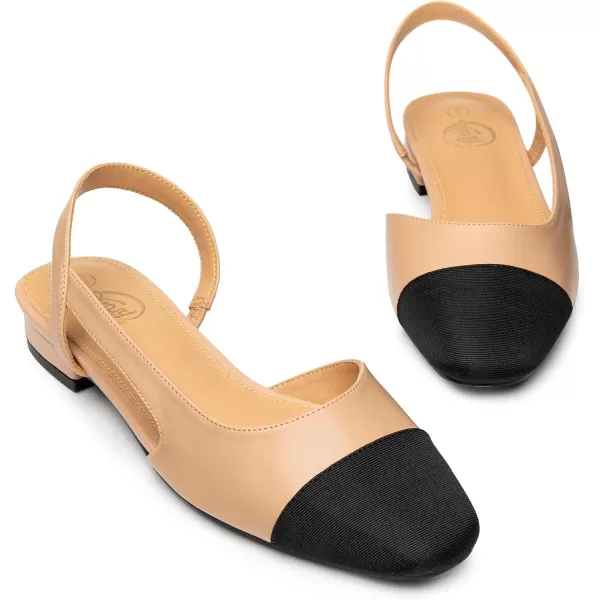 Trary Flats for Women,Black Shoes Women, Womens Flats Comfortable Dressy, Slingback Flats for Women, Ankle Strap Flat Dress Shoes for Women, Womens Flats, Round Toe Black Flats for Women Dressy