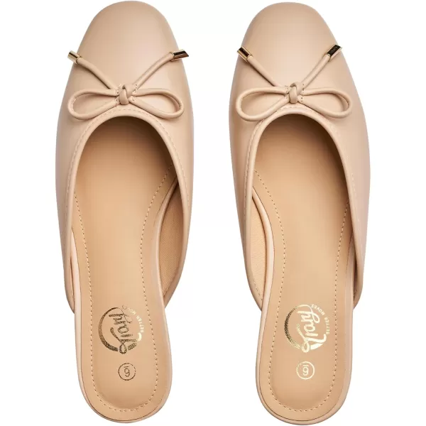 Trary Mules for Women 2024, Womens Mules Slip on Comfortable Bow Pointed Toe Womens Loafers, Backless Flats Mules Shoes for Women with Knot