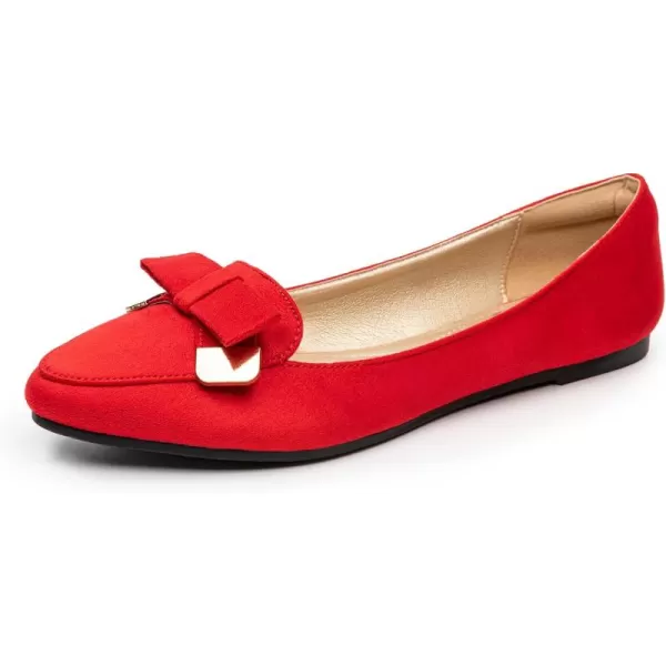 Trary Women’s Loafer Flats Shoes Slip On Comfortable Office Walking Driving Dress Wedding Shoes Pointed Toe with Bow