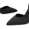 imageTrary Heels for Women Closed Pointed Toe Heels Womens Pumps Stiletto High Heels with Bow Knot Comfortable Ankle Strap Office Party Wedding Dress Shoes 374quot HeelsBlack