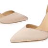 imageTrary Heels for Women Closed Pointed Toe Heels Womens Pumps Stiletto High Heels with Bow Knot Comfortable Ankle Strap Office Party Wedding Dress Shoes 374quot HeelsNude